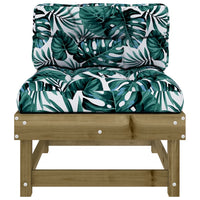 Thumbnail for Mittelsofa mit Kissen Kiefernholz Imprägniert