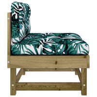 Thumbnail for Mittelsofa mit Kissen Kiefernholz Imprägniert