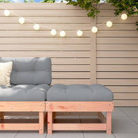 Thumbnail for Gartenhocker mit Kissen Massivholz Douglasie