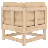 Thumbnail for Ecksofas mit Kissen 2 Stk. Massivholz Kiefer