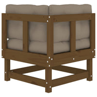 Thumbnail for Ecksofas mit Kissen 2 Stk. Honigbraun Massivholz Kiefer