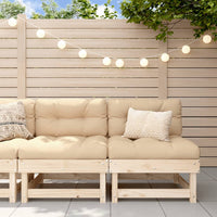 Thumbnail for Mittelsofas mit Kissen 2 Stk. Massivholz Kiefer
