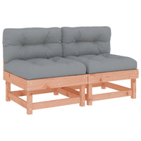 Thumbnail for Mittelsofas mit Kissen 2 Stk. Massivholz Douglasie