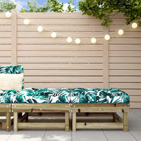 Thumbnail for Gartenhocker mit Kissen 2 Stk. Kiefernholz Imprägniert