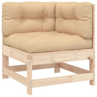 Thumbnail for Ecksofa mit Kissen Massivholz Kiefer