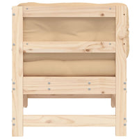Thumbnail for Ecksofa mit Kissen Massivholz Kiefer