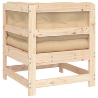 Thumbnail for Ecksofa mit Kissen Massivholz Kiefer