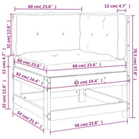Thumbnail for Ecksofa mit Kissen Massivholz Kiefer