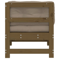 Thumbnail for Ecksofa mit Kissen Honigbraun Massivholz Kiefer