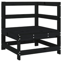 Thumbnail for Ecksofa mit Kissen Schwarz Massivholz Kiefer