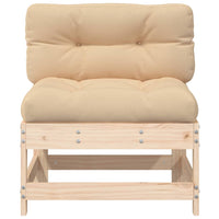 Thumbnail for Mittelsofa mit Kissen Massivholz Kiefer