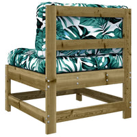 Thumbnail for Mittelsofa mit Kissen Kiefernholz Imprägniert