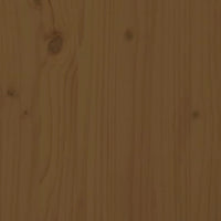 Thumbnail for Gartenhocker mit Kissen Honigbraun Massivholz Kiefer