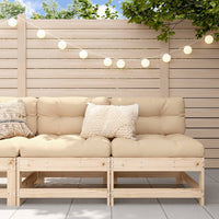 Thumbnail for Mittelsofas mit Kissen 2 Stk. Massivholz Kiefer