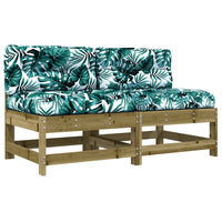 Thumbnail for Mittelsofas mit Kissen 2 Stk. Kiefernholz Imprägniert