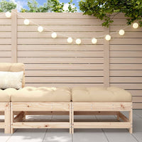 Thumbnail for Gartenhocker mit Kissen 2 Stk. Massivholz Kiefer