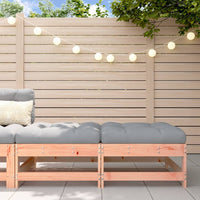 Thumbnail for Gartenhocker mit Kissen 2 Stk. Massivholz Douglasie