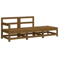 Thumbnail for 3-tlg. Garten-Lounge-Set mit Kissen Honigbraun Massivholz