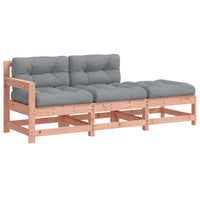 Thumbnail for 3-tlg. Garten-Lounge-Set mit Kissen Massivholz Douglasie