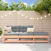 Thumbnail for 3-tlg. Garten-Lounge-Set mit Kissen Massivholz Douglasie