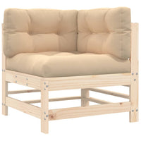 Thumbnail for Ecksofa mit Kissen Massivholz Kiefer