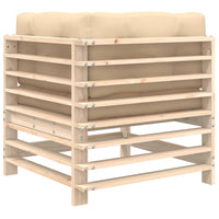 Thumbnail for Ecksofa mit Kissen Massivholz Kiefer