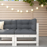Thumbnail for Ecksofa mit Kissen Weiß Massivholz Kiefer