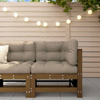 Thumbnail for Ecksofa mit Kissen Honigbraun Massivholz Kiefer