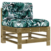 Thumbnail for Mittelsofa mit Kissen Kiefernholz Imprägniert