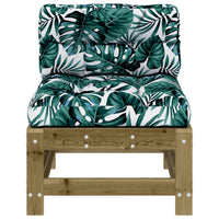 Thumbnail for Mittelsofa mit Kissen Kiefernholz Imprägniert