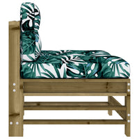 Thumbnail for Mittelsofa mit Kissen Kiefernholz Imprägniert