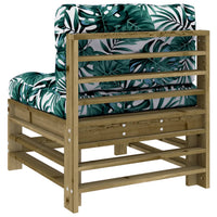 Thumbnail for Mittelsofa mit Kissen Kiefernholz Imprägniert