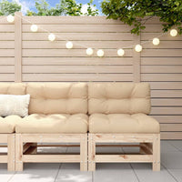 Thumbnail for Mittelsofas mit Kissen 2 Stk. Massivholz Kiefer