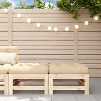 Thumbnail for Gartenhocker mit Kissen 2 Stk. Massivholz Kiefer