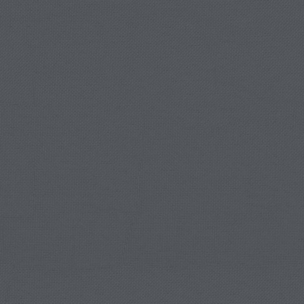 Gartenhocker mit Kissen 2 Stk. Schwarz Massivholz Kiefer