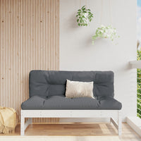 Thumbnail for Mittelsofa Weiß 120x80 cm Massivholz Kiefer