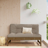 Thumbnail for Mittelsofa Honigbraun 120x80 cm Massivholz Kiefer