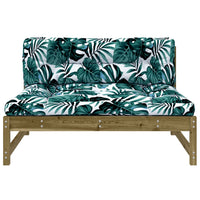 Thumbnail for Mittelsofa 120x80 cm Kiefernholz Imprägniert