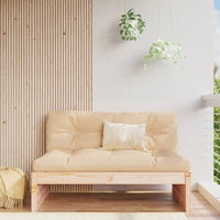 Thumbnail for Mittelsofa 120x80 cm Massivholz Kiefer