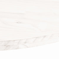 Thumbnail for Tischplatte Weiß 100x50x2,5 cm Massivholz Kiefer Oval