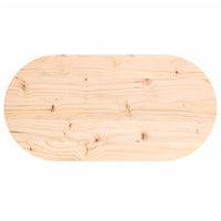 Thumbnail for Tischplatte 80x40x2,5 cm Massivholz Kiefer Oval