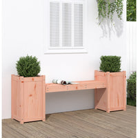 Thumbnail for Gartenbank mit Pflanzkübeln 180x36x63 cm Massivholz Douglasie