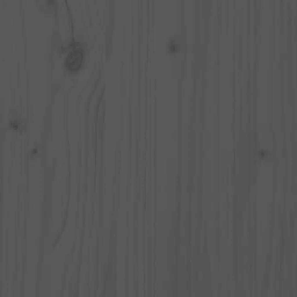 Hochbeet Grau 160x30x38 cm Massivholz Kiefer