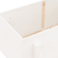 Thumbnail for Hochbeet Weiß 101x50x57 cm Massivholz Kiefer