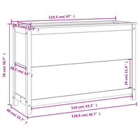 Thumbnail for Hochbeet 119,5x40x78 cm Massivholz Douglasie