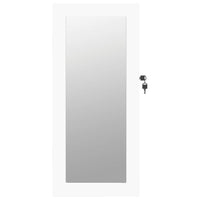 Thumbnail for Schmuckschrank mit Spiegel Wandmontage Weiß 30x8,5x67 cm