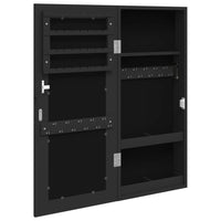 Thumbnail for Schmuckschrank mit Spiegel Wandmontage Schwarz 30x8,5x67 cm