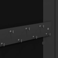 Thumbnail for Schmuckschrank mit Spiegel Wandmontage Schwarz 30x8,5x67 cm