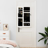Thumbnail for Schmuckschrank mit Spiegel Wandmontage Weiß 30x8,5x90 cm