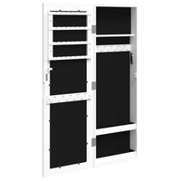 Thumbnail for Schmuckschrank mit Spiegel Wandmontage Weiß 30x8,5x90 cm